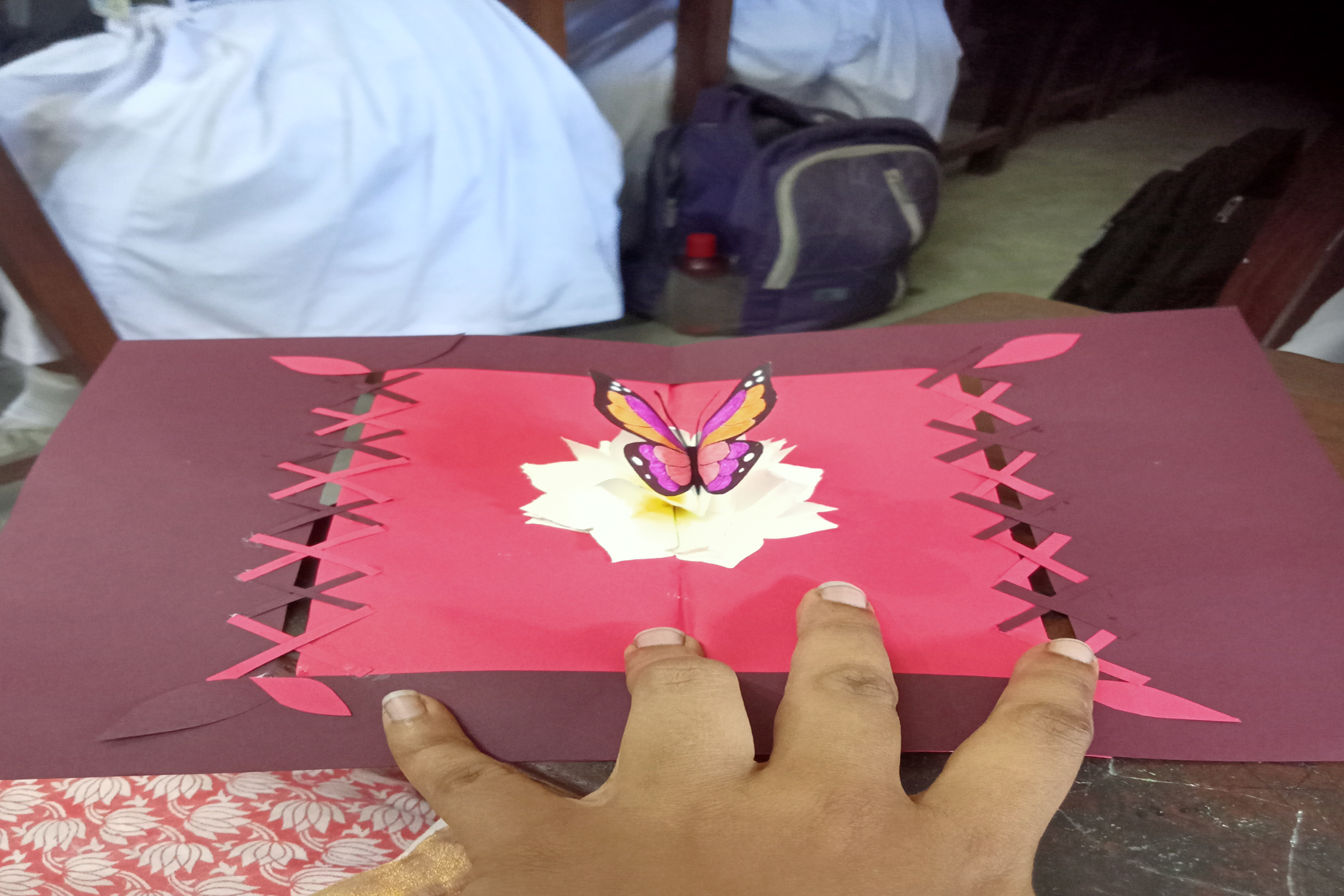 Creative craft work by students of St. Xavier’s School Raiganj